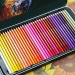 72-Color Tin Box Oily Drawing Color Pencils - Image 3
