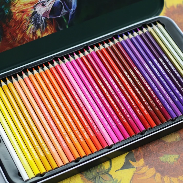 TBD05622749_2.webp 72-Color Tin Box Oily Drawing Color Pencils - Image 3