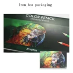 72-Color Tin Box Oily Drawing Color Pencils - Image 7