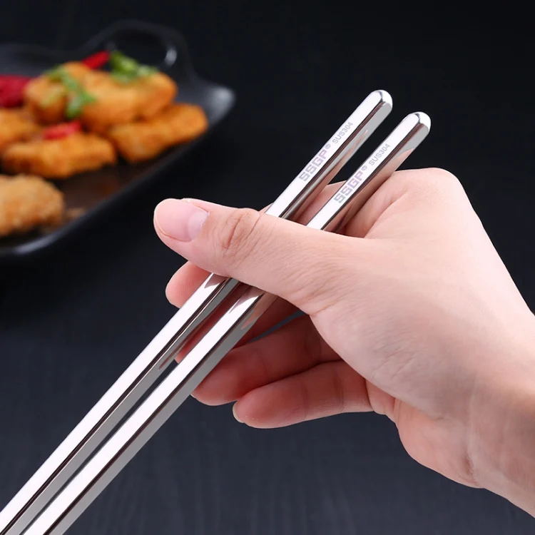 TBD05625909_2.webp 1 Pair Extended Chopsticks Stainless Steel Non-Slip Anti-Scalding Long Chopsticks Noodle Chopsticks Hot Pot Chopsticks - Image 3