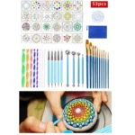 53 PCS Mandala Drawing Tool With Storage Bag - Image 2