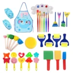 Children DIY Sponge Seal Painting Brush Painting Tool Set