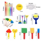 Children DIY Sponge Seal Painting Brush Painting Tool Set - Image 4