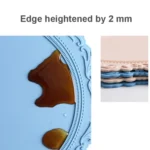 Embossed Silicone Heat Insulation Pad Decorative Mat Thick Round Silicone Pot Mat - Image 3