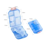 Mizi Small Pill Box Portable Dispensing Medicines Boxes - Image 8