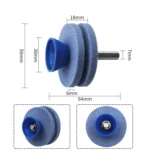 Lawn Mower Sharpener Grinding Wheel Sharpener Industrial Grinding Head, Specification: 4-layer Blue+Pink - Image 5