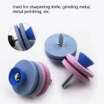 Lawn Mower Sharpener Grinding Wheel Sharpener Industrial Grinding Head, Specification: 4-layer Blue+Pink - Image 3