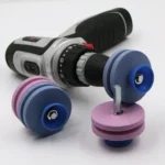 Lawn Mower Sharpener Grinding Wheel Sharpener Industrial Grinding Head, Specification: 4-layer Blue+Pink - Image 4