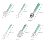 9 in 1 Plastic Handle Stainless Steel Kitchen Utensils Household Gadget Set - Image 3