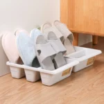 Multifunctional Household Living Room Shoe Rack Vertical Storage Shoe Tray - Image 5