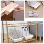 Multifunctional Household Living Room Shoe Rack Vertical Storage Shoe Tray - Image 3