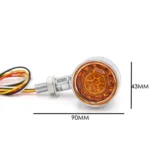 1pair Motorcycle Universal Retro LED Turn Signal Light - Image 2