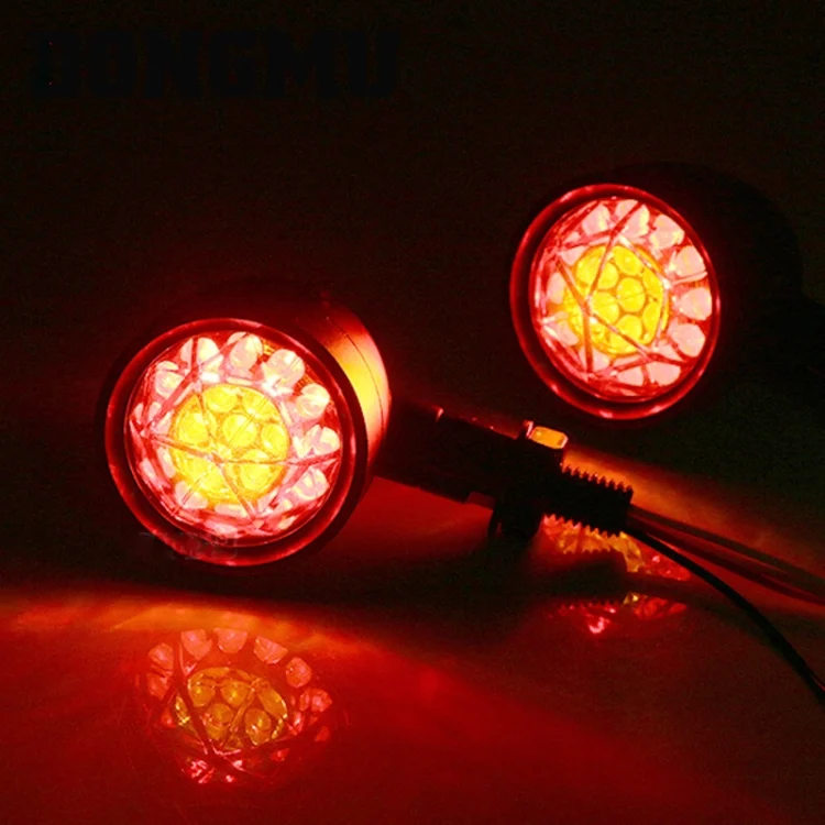 TBD0563184501_B2.webp 1pair Motorcycle Universal Retro LED Turn Signal Light - Image 3
