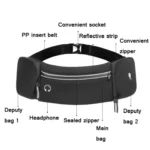 7 inch Outdoor Mountaineering Waist Bag Running Fitness Water Bottle Large Capacity Storage Bag - Image 3