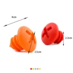 5pcs Screw Shape Red Wine Preservation Silicone Bottle Stopper Random Colour Delivery - Image 2