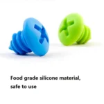 5pcs Screw Shape Red Wine Preservation Silicone Bottle Stopper Random Colour Delivery - Image 3