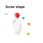 5pcs Screw Shape Red Wine Preservation Silicone Bottle Stopper Random Colour Delivery - Image 4