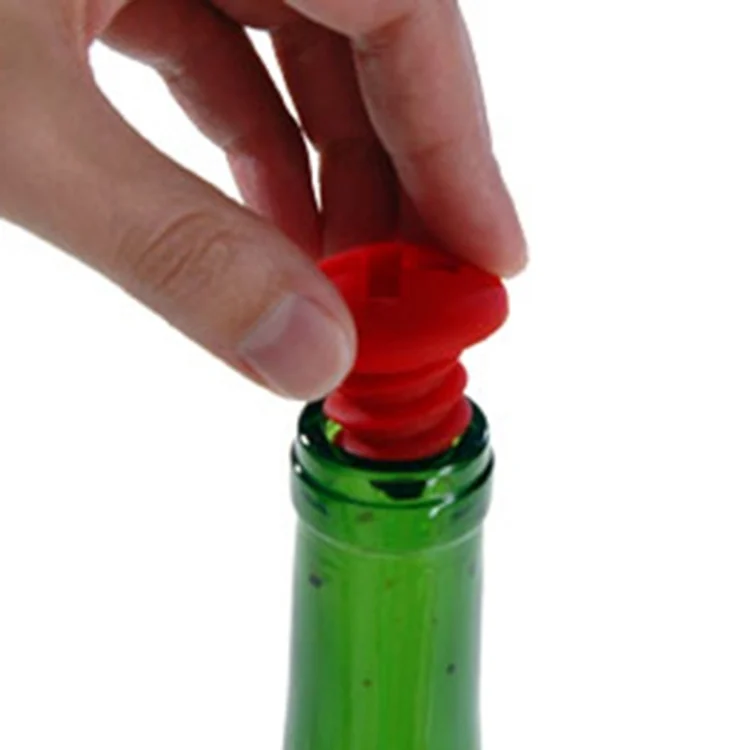 TBD05631877_5.webp 5pcs Screw Shape Red Wine Preservation Silicone Bottle Stopper Random Colour Delivery - Image 6