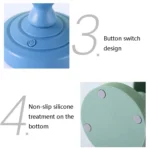 Retro Charging Table Lamp Bedroom Bed LED Eye Protection Light - Image 5