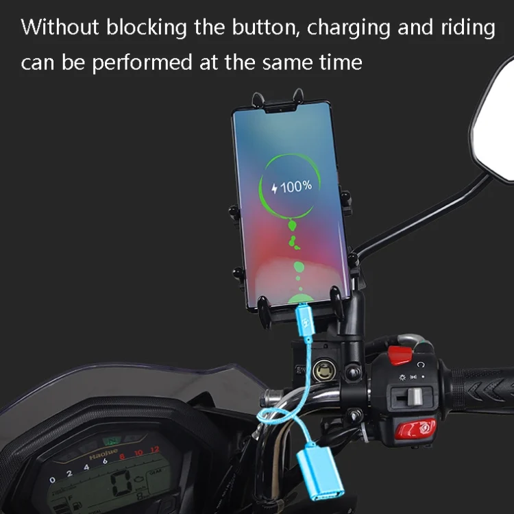 TBD0563481301_B4.webp Motorcycle Multi-Function Mobile Phone Holder Adjustable Universal Locomotive Riding Anti-Shake Fixed Equipment - Image 5