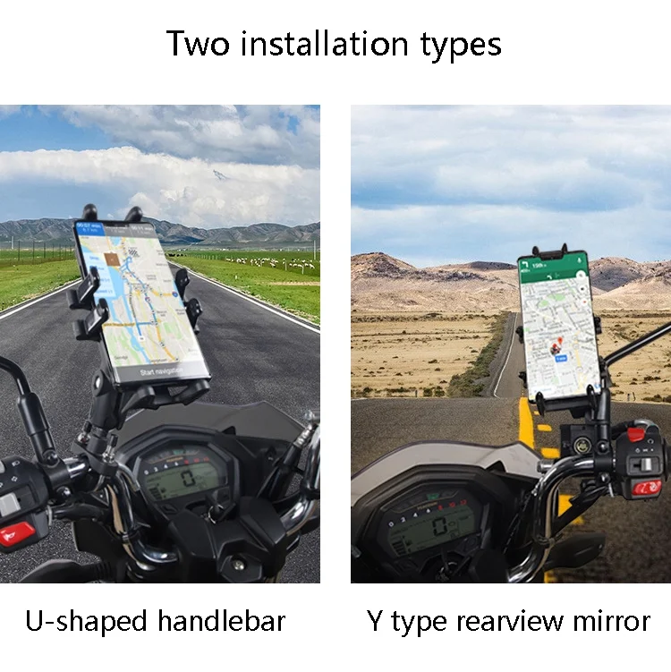TBD0563481301_B5.webp Motorcycle Multi-Function Mobile Phone Holder Adjustable Universal Locomotive Riding Anti-Shake Fixed Equipment - Image 6