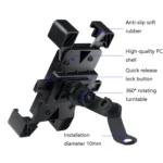 WHEEL UP Bicycle Automatic Bracket Motorcycle Mobile Phone Bicycle Navigation Rack - Image 6