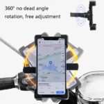 WHEEL UP Bicycle Automatic Bracket Motorcycle Mobile Phone Bicycle Navigation Rack - Image 3