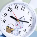 Simple Cartoon Rabbit Alarm Clock Ornaments Bedroom Decoration Bedside Mute Sweeping Small Alarm Clock, Color And Style Random Deilvery - Image 5