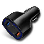 2 PCS QC3.0 Fast Charge Car Charger 3.5A Dual USB With Type-C Interface Output Car Charger