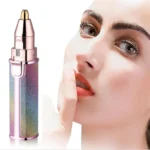 2 In 1  Electric Shaver Lady Eyebrow Trimmer Lipstick Automatic Facial Hair Removal Device - Image 2