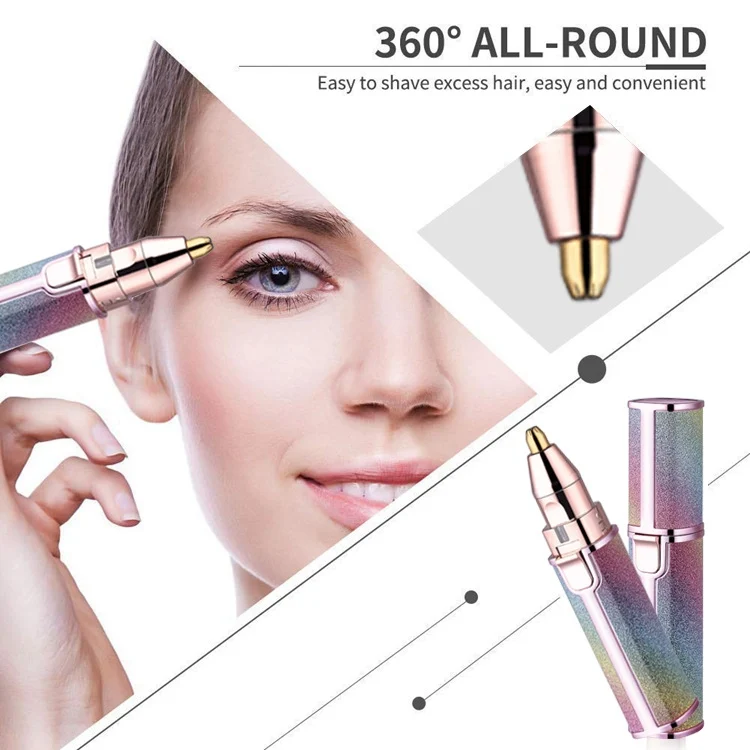 TBD0563676901_B2.webp 2 In 1  Electric Shaver Lady Eyebrow Trimmer Lipstick Automatic Facial Hair Removal Device - Image 3