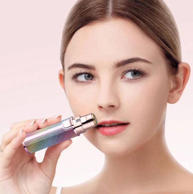 TBD0563676901_B7.webp 2 In 1  Electric Shaver Lady Eyebrow Trimmer Lipstick Automatic Facial Hair Removal Device - Image 8