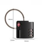 TSA Customs Combination Lock Anti-Theft Wire Padlock - Image 4