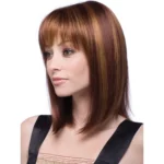 Women Medium Long Style Straight Hair Headgear