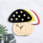 Kindergarten Cartoon Mute Wall Clock Creative Children Colorful Mushroom Decorative Clock - Image 3
