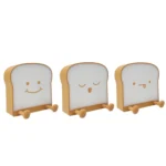 F-L-01 Toast Bread Night Light With Mobile Phone Holder Children Bedroom Timing Sleep Light - Image 2