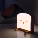 F-L-01 Toast Bread Night Light With Mobile Phone Holder Children Bedroom Timing Sleep Light - Image 4