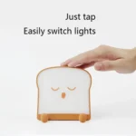 F-L-01 Toast Bread Night Light With Mobile Phone Holder Children Bedroom Timing Sleep Light - Image 7