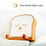 F-L-01 Toast Bread Night Light With Mobile Phone Holder Children Bedroom Timing Sleep Light - Image 10