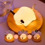 BD-NL-11 Cow Silicone Lamp USB Dimming Night Light Children Bedside Timing Sleeping Light - Image 5