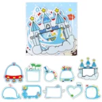 3 Packs DIY Photo Frame Stickers Baby Growth Manual Making Decoration Materials Handbook Stickers