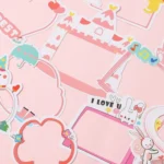 3 Packs DIY Photo Frame Stickers Baby Growth Manual Making Decoration Materials Handbook Stickers - Image 5
