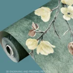 Retro 3D Stereo Plum Blossom Wallpaper Bedroom Living Room TV Background Wall Self-Adhesive Wallpaper - Image 3