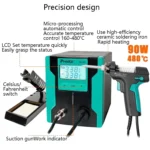 ProsKit SS-331H Electric Heat Tin Suction Device Fully Automatic Suction Pump Desoldering Machine - Image 2