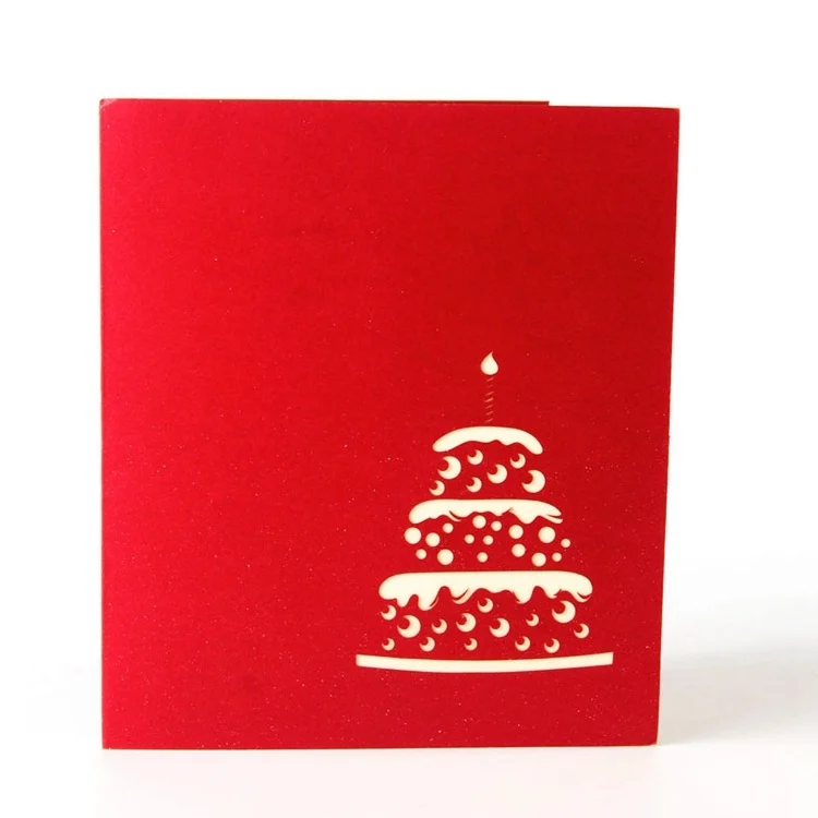 TBD0564820101A_1.webp 2 PCS 3D Three-Dimensional Cake Birthday Card Children Handmade Gift Small Card - Image 6