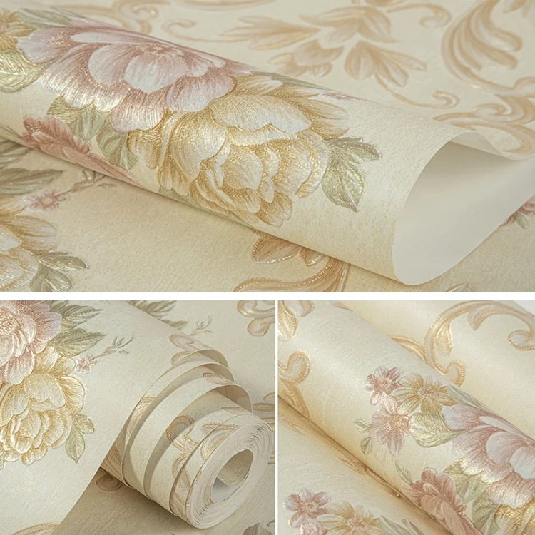 TBD0564823801A_1.webp 3D Pastoral Style Wallpaper Bedroom Living Room Non-Woven Fabric Self-Adhesive Wall Sticker - Image 3