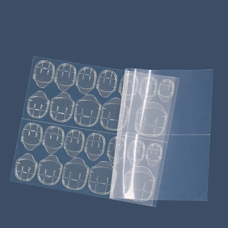 TBD0564824605_B1.webp 100 Sheets Jelly Glue Nail Double-Sided Adhesive Film Yellow Glue Nail Sticker - Image 2