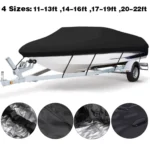 210D Waterproof Boat Cover Speedboat Towed Fishing V-Shaped Boat Cover Rain And Sun Protection Cover - Image 4