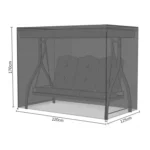 Outdoor Garden Rocking Chair Cover Courtyard Waterproof Swing Cover Dust Cover, Size: 220x125x170cm - Image 7