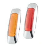 2 PCS 12/24V 2000-4000K 8 LEDs Explosion Lightning Plating Edge Light Side Tail Light - Image 2